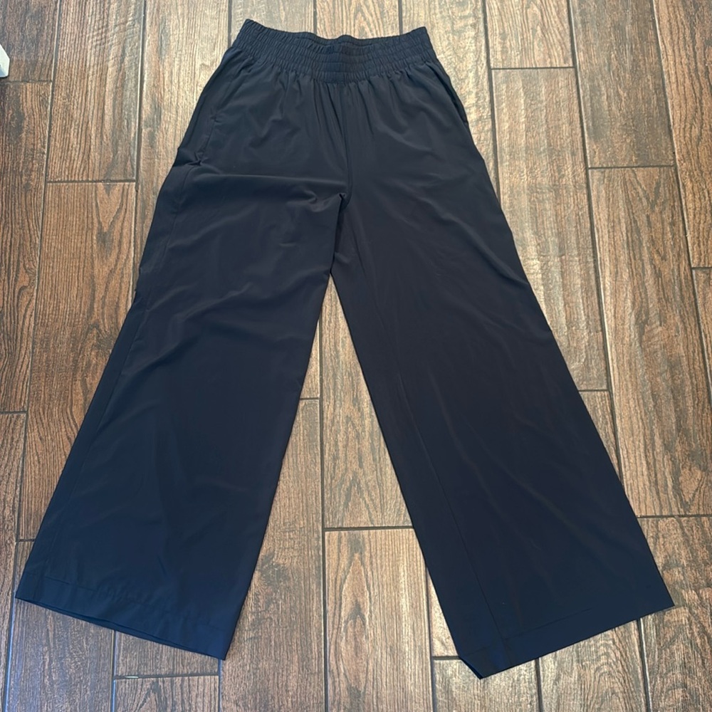 Villa wide leg pant, black, large